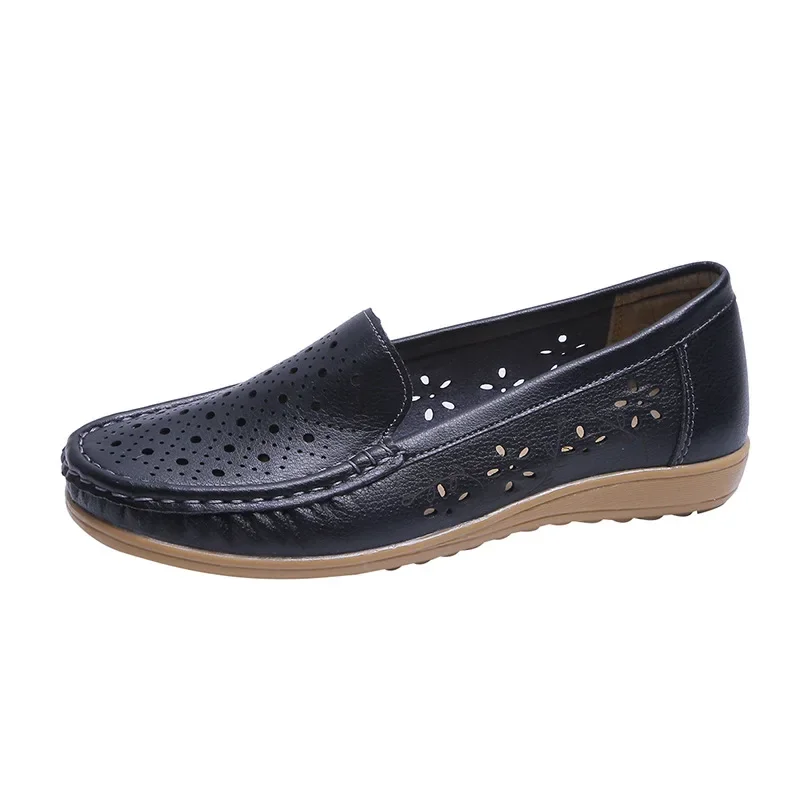 BCEBYL Sommer Neue Runde Kappe Krankenschwester Schuhe Weiche Sohle Nicht-Unterhose Sandalen Flache Schuhe Atmungsaktive lässig Sport frauen schuhe