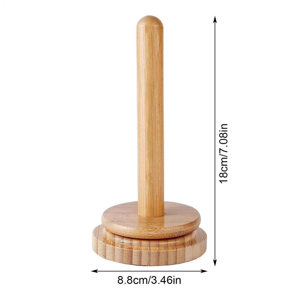 Wooden Yarn Holder Rack Vertical Rotating Weaving Tool Rack Storage Winding Roll Holder Dispenser for Crocheting: Default Title