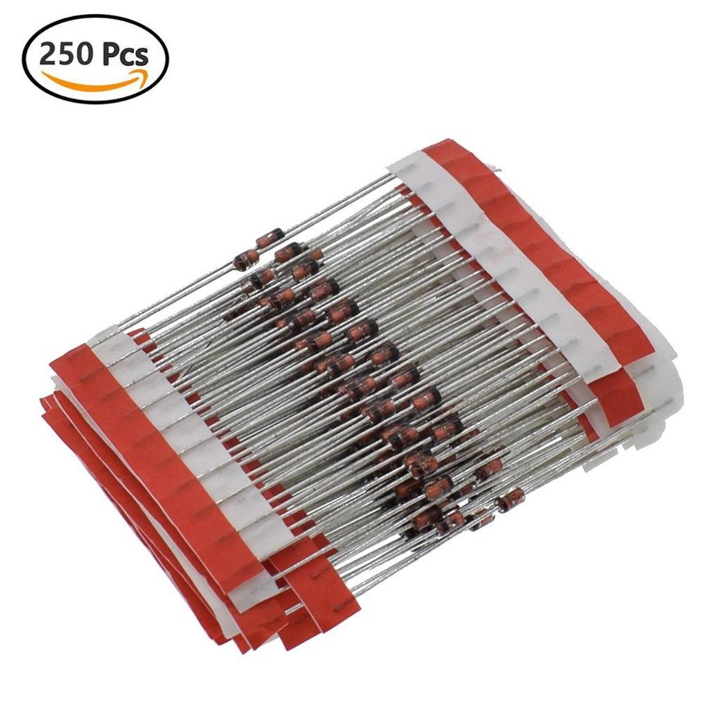 1 Set 1W 3V To 33V 250 Units 25 Values 1W Zener Assorted Diode Set Assorted 1W Zener Diode Package 20 Each