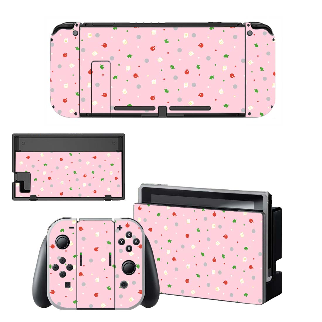 Película protectora decorativa de vinilo estilo Cool Animal Crossing para Nintendo Switch NS consola NX y pegatinas de juego de cubierta completa Joy-con: BYSNS0057