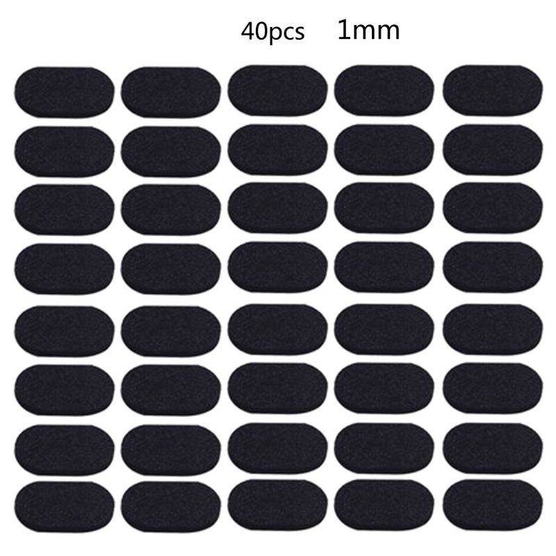 Plaquettes nasales en mousse souple autocollante, pour lunettes, antidérapantes, sans maquillage, 40 pièces, Jy06 21: -BK-A1