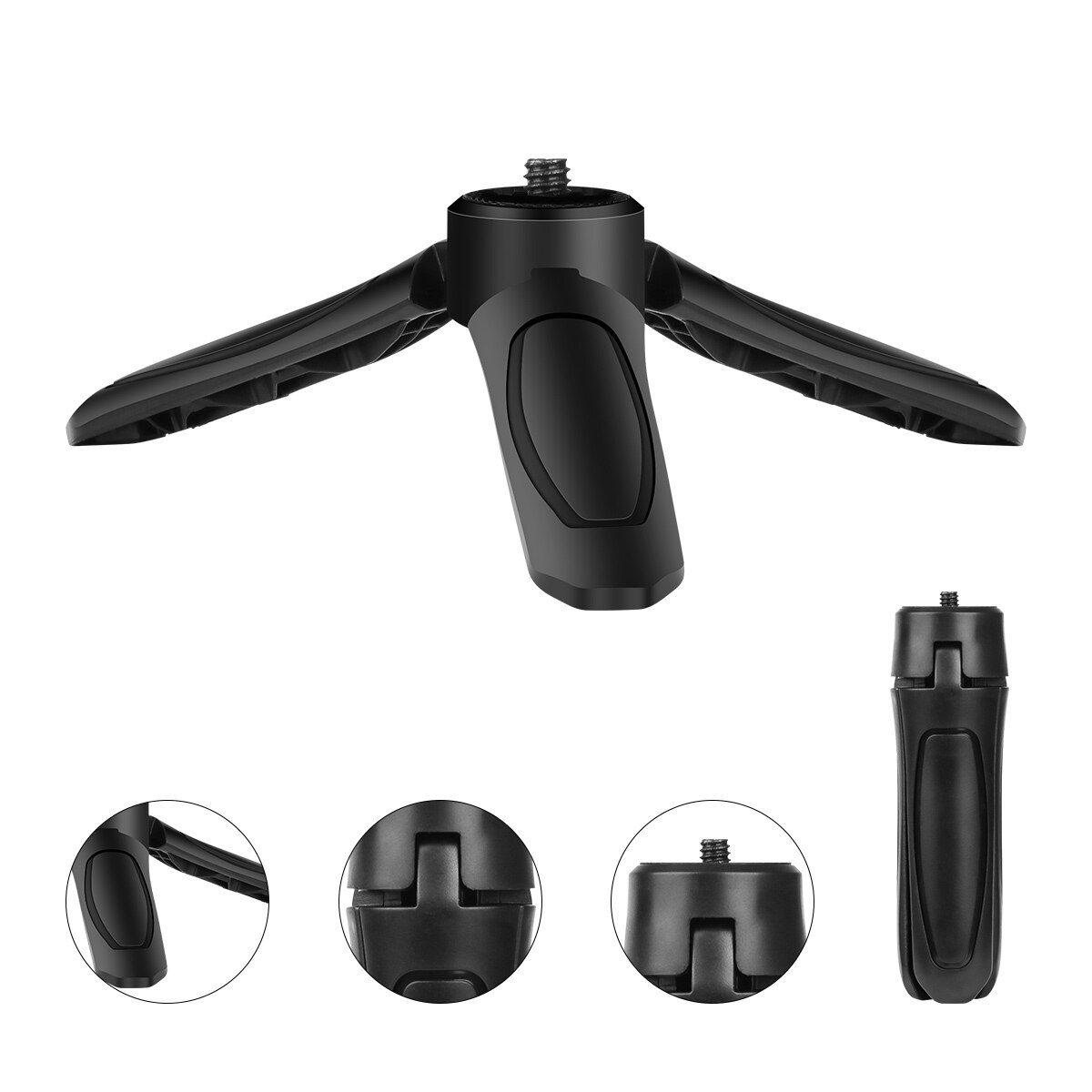 Universal Mini Tripod Stand 1/4'' For DJI OSMO Mobile 2 Feiyu Vimbal 2 Smartphone Action Camera Holder with Phone Clip Monopod: tripod stand