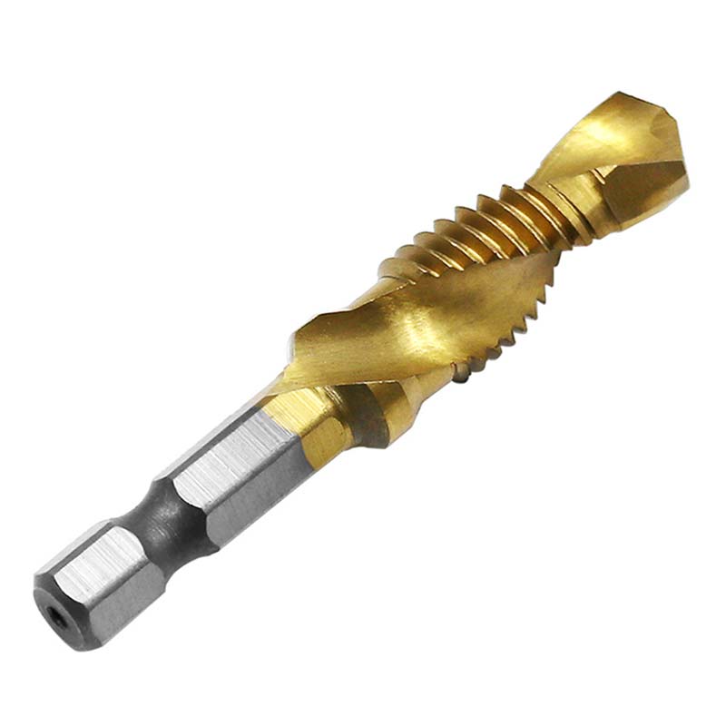 6 uds Vástago Hexagonal Compuesto máquina Tap poco para M3 M4 M5 M6 M8 M10 herramienta de mano