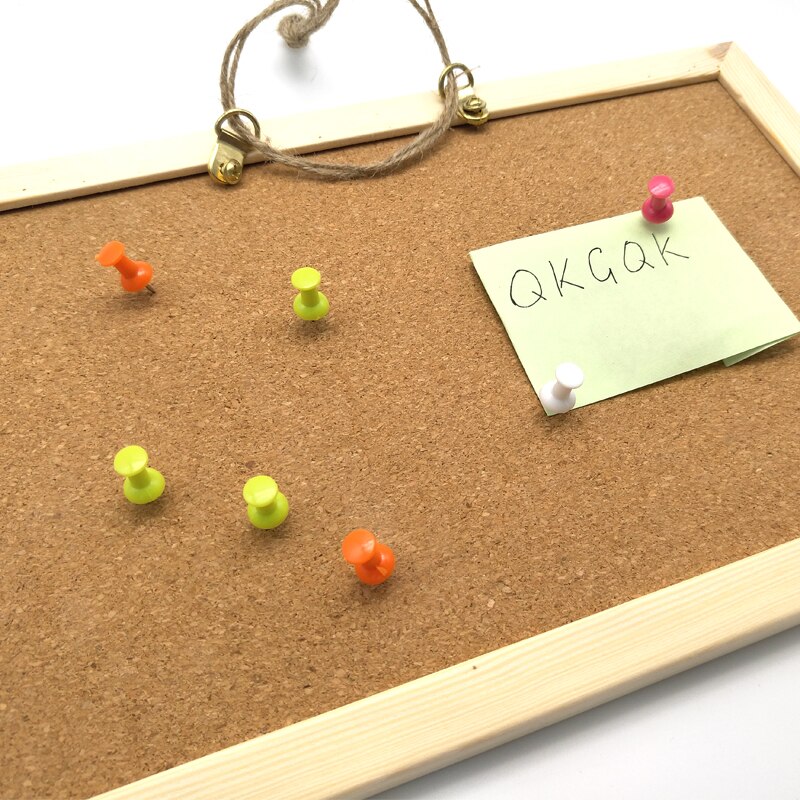 Cork Wood Message Board Phellem Cork Wooden Push Pin Hanging Board Wood Frame Single Soft Wood Wall Board String