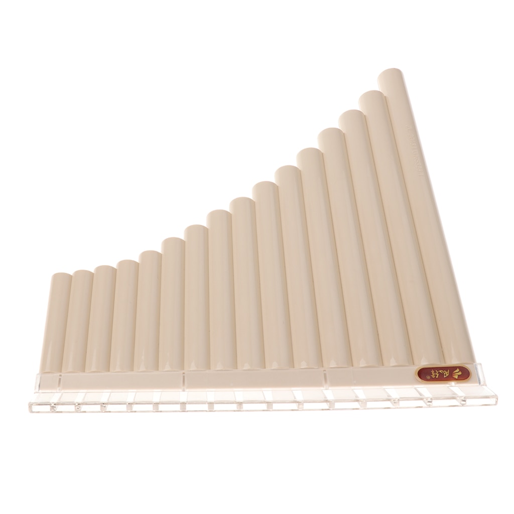 Pan Flute 16 Pipes ABS Plastic Panpipes C Tone Flauta for Beginner Musical