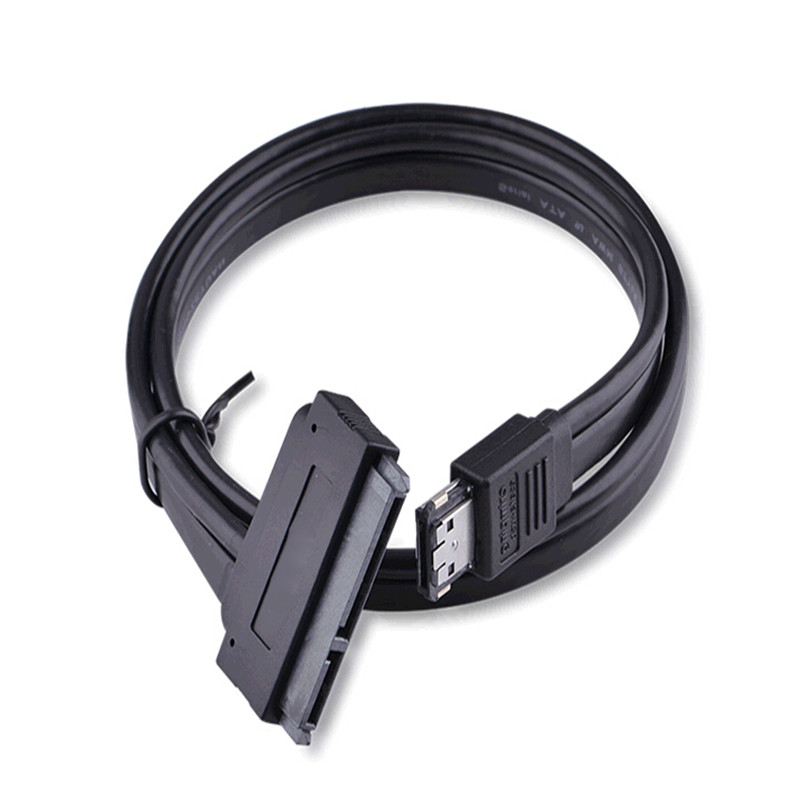 USB eSATA eSATAp Dual Power 12V 12V 5V Cable eSATAp to SATA 7 + 15 22Pin Data 2.5 "SSD HDD 0.5M Hard Drive Adapter Cable