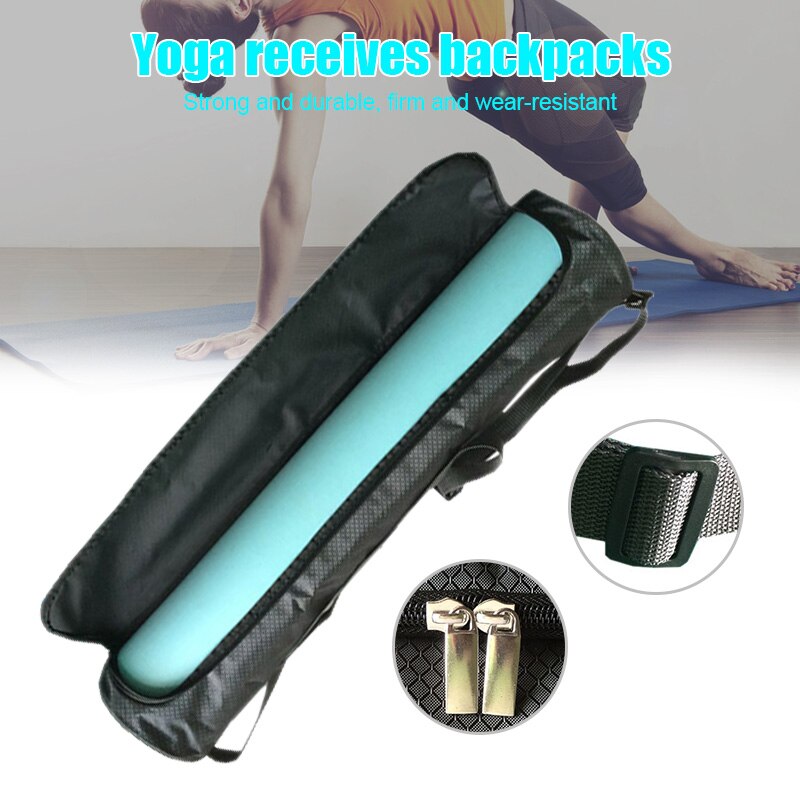 Yoga Mat Bag Full-Zip Waterdichte Stevige Oxford Doek Yoga Tas Met Verstelbare Schouderband & T8