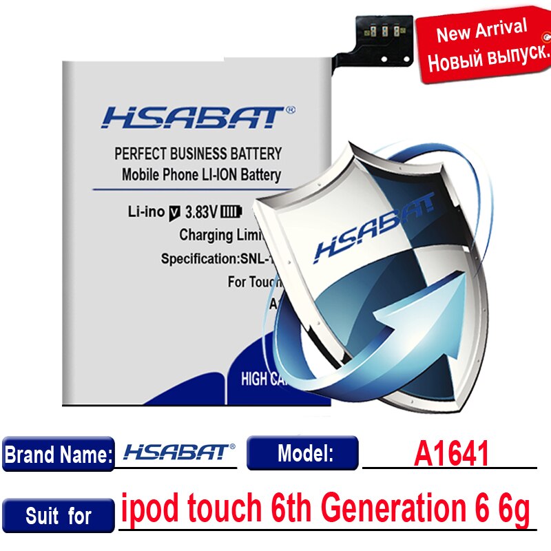 0 del ciclo Della Batteria per iPod tocco 5TH 5 5G LIS1458APPC per iPod tocco 4th Generazione 4 4g A1641 per Ipod tocco 6th Generazione 6 6g: for iPod Touch 6th