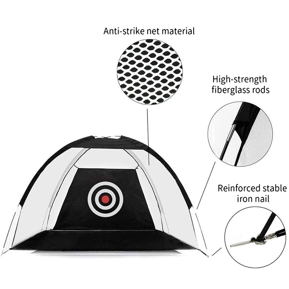 Golf slagnetten trainingshulpmiddelen oefennet golfnetten voor achtertuin driving range chippen met doel draagtas binnen buiten
