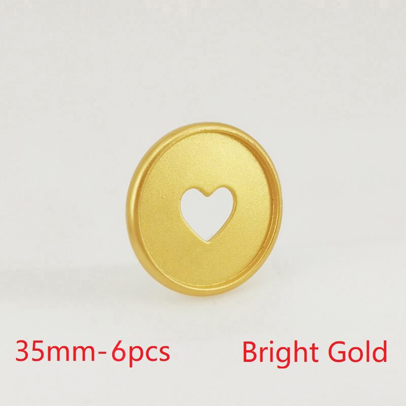 Stücke 35mm gefrostet Pilz See Bindemittel Scheiben Kunststoff Bindung Ringe Notizbuch Bindemittel Ringe Pilz Scheiben Büro Bindung Liefert: hell Gold-6Stck