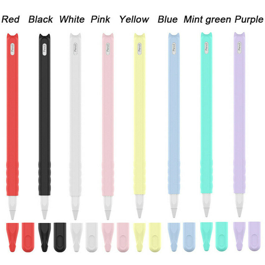 1PCS For Apple Pencil 2nd Gen Silicone Case Sleeve iPencil Grip Holder Pen Skin Cover 170mm