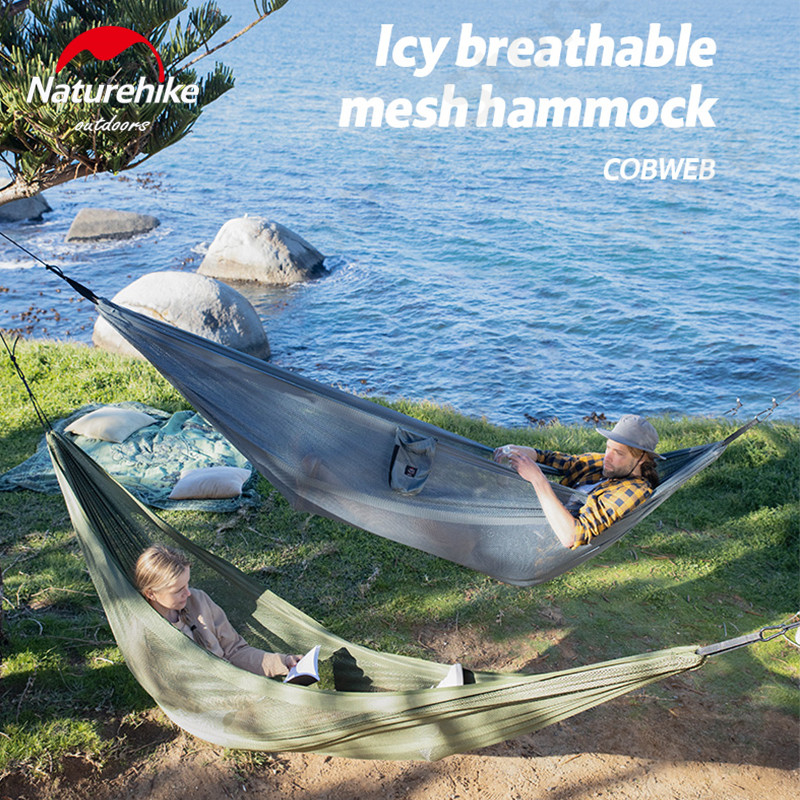 Naturehike – hamac en toile d&#39;araignée ultraléger pour 1 à 2 personnes, sensation de glace, respirant, poids 800 kg, DC-C02 g, été, 200