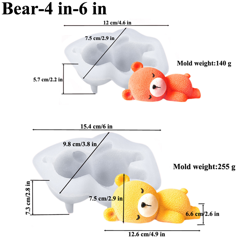 Forma Silikonowa robić Ciasta Musowego z Jednym Misiem Śpiącym, Narzędzia robić Deserów, Forma robić Rękodzieła z Żywicy i Gliny, Akcesoria Kuchenne robić Pieczenia: zielony