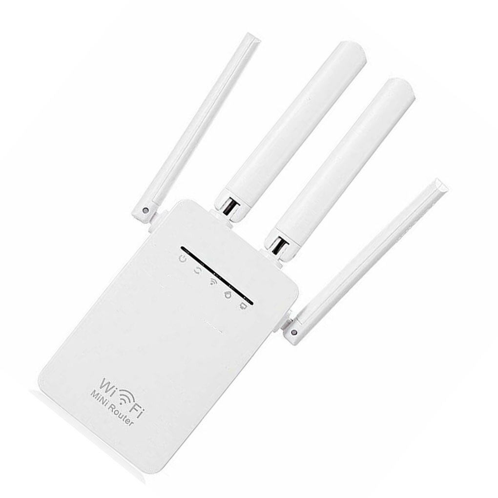 elenxs 300Mbps Wireless WIFI Router Wifi Repeater Home Network Booster Antenna Sky Wps Signal Range Extender