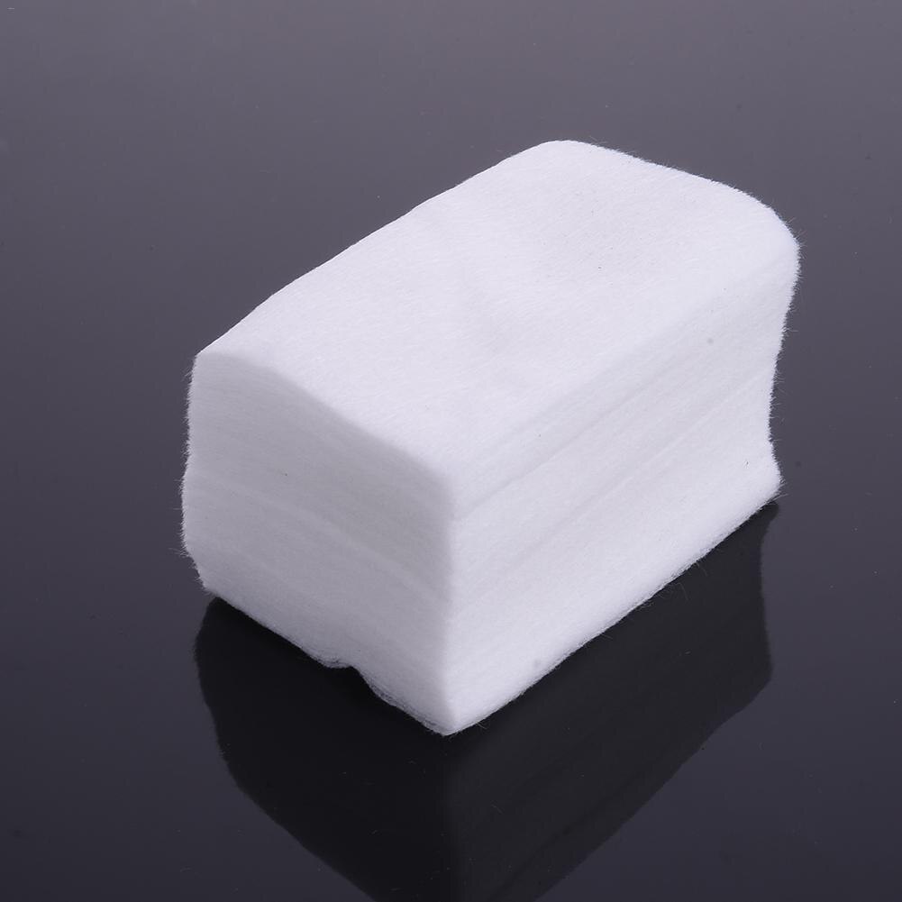 900 stuks / verpakking ontladingshanddoek wegwerp katoenen servetten voor nagels manicure tools polijsten gemakkelijk met opp verpakking