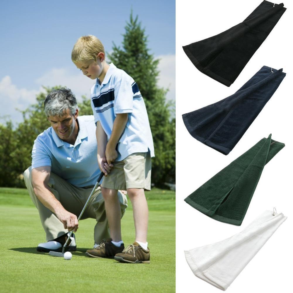 40*32cm Golf Towel with Hook Hand Towel Cotton Soft Towels