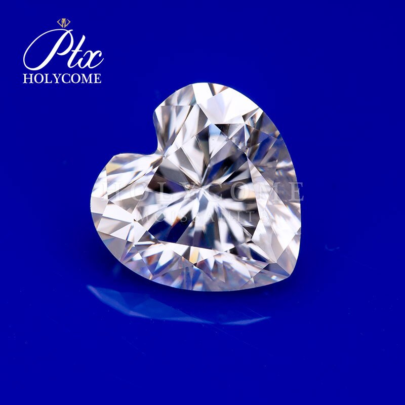Coração cut 1ct 6.5x6.5mm incolor solto moissanite pedras pedras de diamante preço por quilate