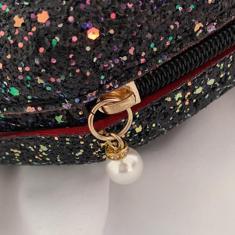 Schattige schelpentas ketting schoudertassen dames kleine pailletten feest avondtas crossbody tassen bolsas feminina mujer sac a
