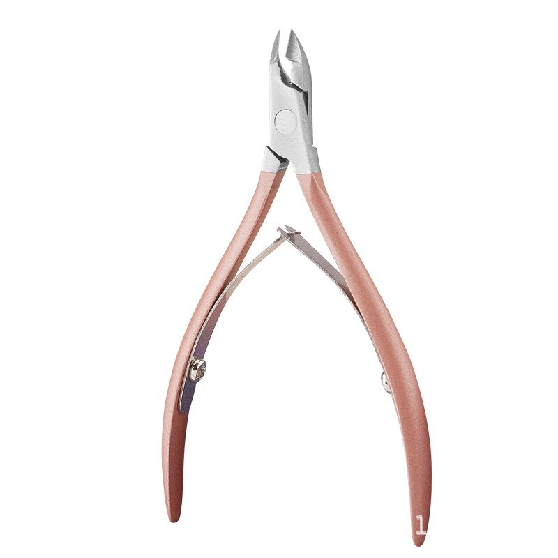 Taoye teemo Nail Cuticle Scissors Stainless Steel Manicure Pedicure Tools Rainbow colors Dead Skin Scissor Nipper Clipper Tools: Orange 02