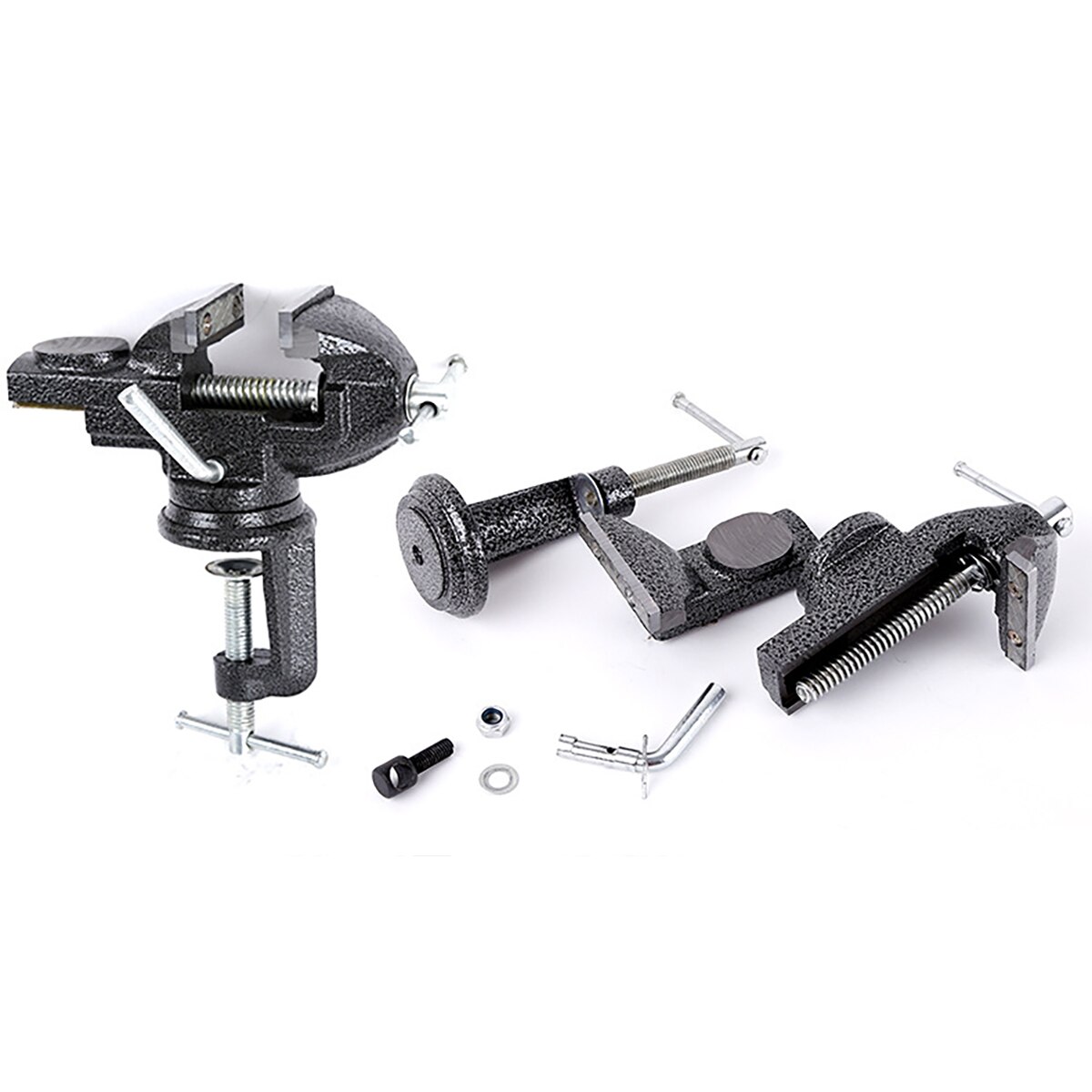 70mm Jaw Width Bench Vise Heavy Table Vise Universal Vise Desktop Vise Multifunctional 360 degree clamp fixture Hand Tool Access