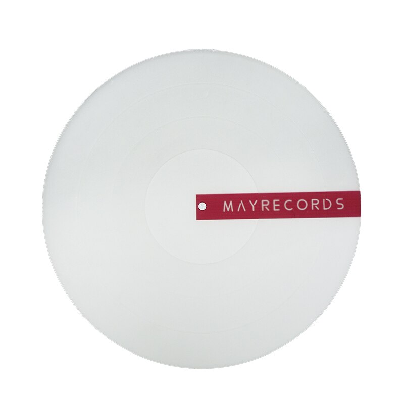 Brand 12'' LP Anti-vibration Silicone Pad Rubber LP Slip Mat for Phonograph Turntable Vinyl Thickness 3MM Flat Soft LP Mat: White