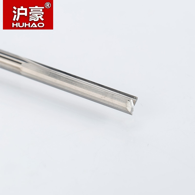 Huhao 1pc 4mm kaksi uraa suorat jyrsinterät puulle mdf cnc suora kaiverrus leikkurit kovametalli varsijyrsin leikkaus jyrsin työkalut