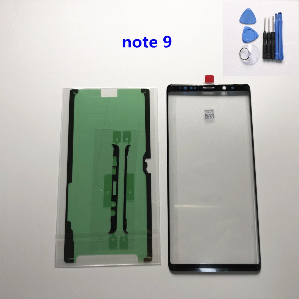 For Samsung Galaxy note 8 note 9 note 10 Plus LCD display outer touch panel screen glass replacement Front Glass Lens note10: note 9