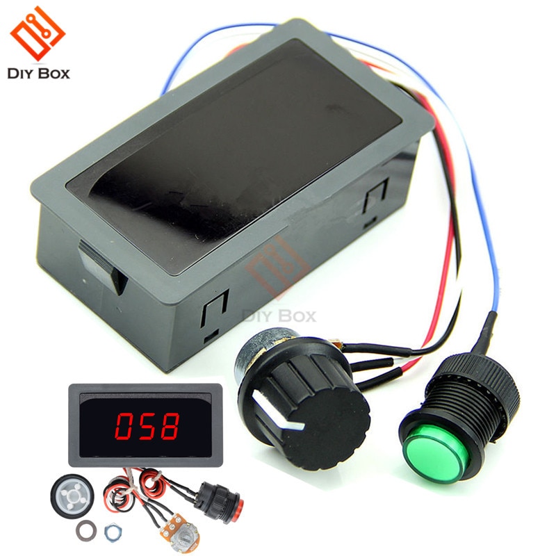 Dc 6 V-30 V 12V 24V 6A 8A Pwm Motor Speed Controller Verstelbare 16 Khz Motor regulator Gouverneur Schakelaar Rode Display Digitale