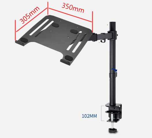 DL-MD10LP 400MM Height Adjustable Laptop Holder Stand Universal Rotating laptop tray monitor desk stand mount 10-15 inch Noteboo: DL-MD10LP9
