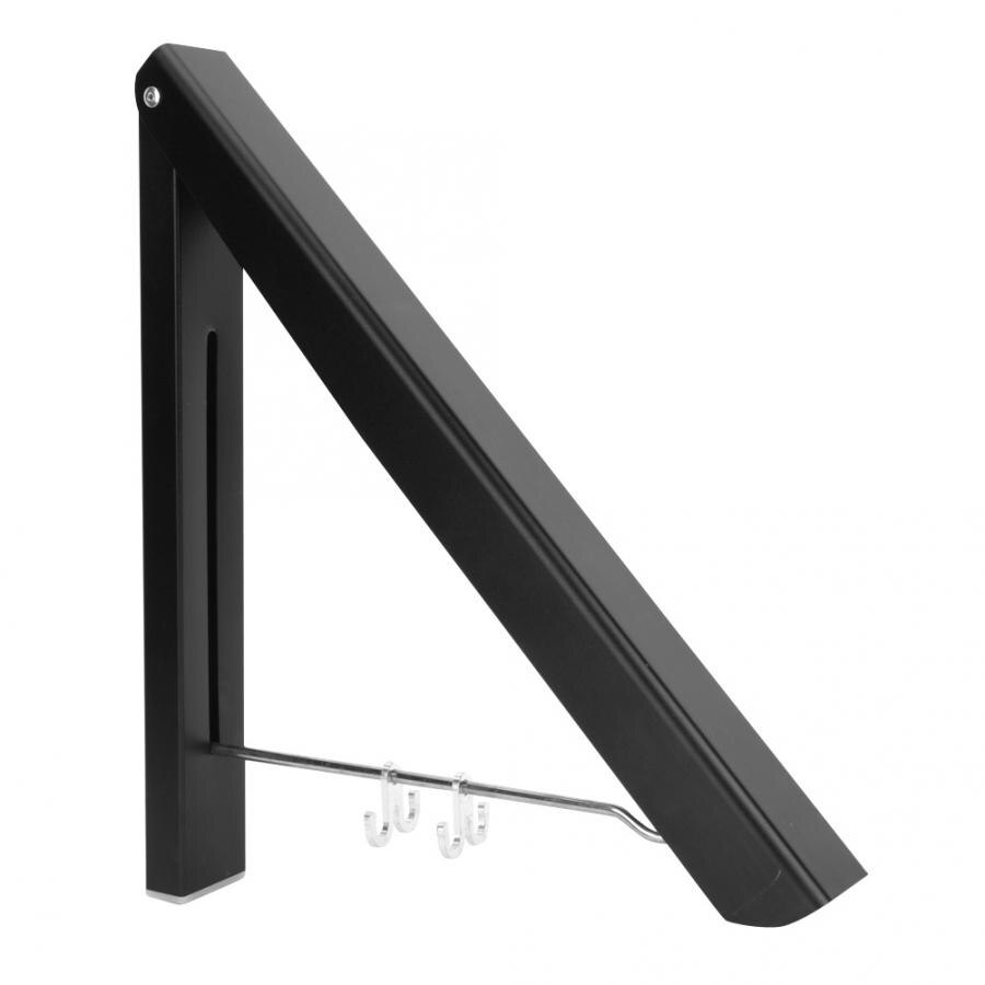 Wall Drying Rack 80cm Rod Retractable Folding Clothes Drying Rack Dual Bracket Wall Hanger for Hotel Balcony