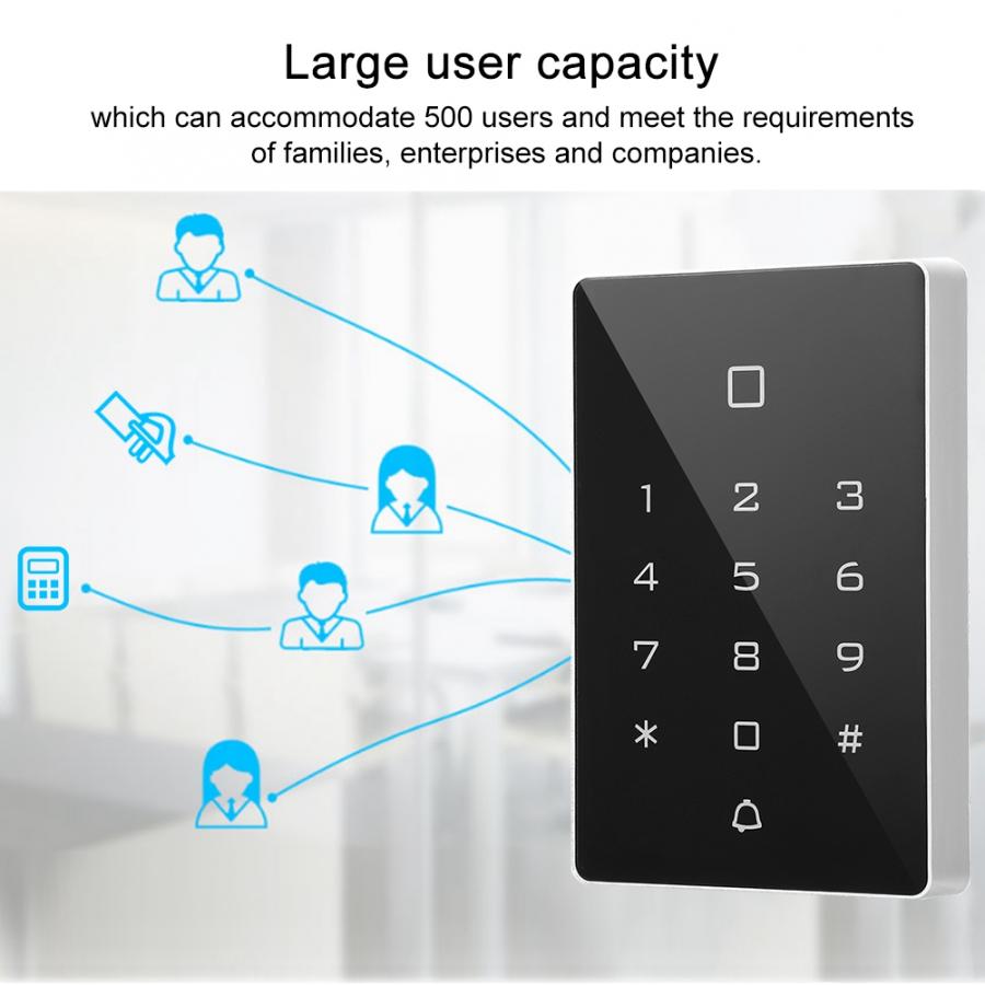 Access Control Keypad control de acceso ID Wiegand 26 Touch Keypad Card Reader for Door Access Control System