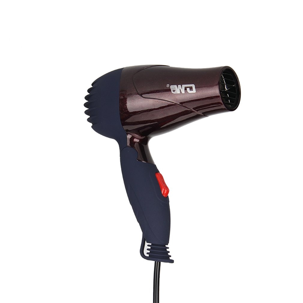 GW-555 1500W Mini Portable Hair Dryer Folding Foldable Low Power School Students Air Blower Compact Traveller Blower