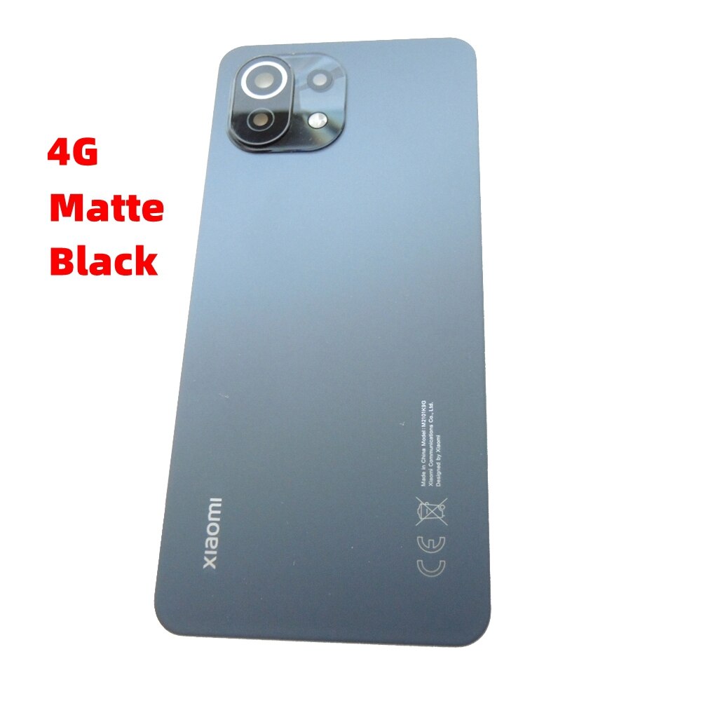 Original för xiaomi  mi 11 lite 5g ne baklucka  mi11 lite med kamera glas lins bakre batteri glasdörr hölje fodral delar