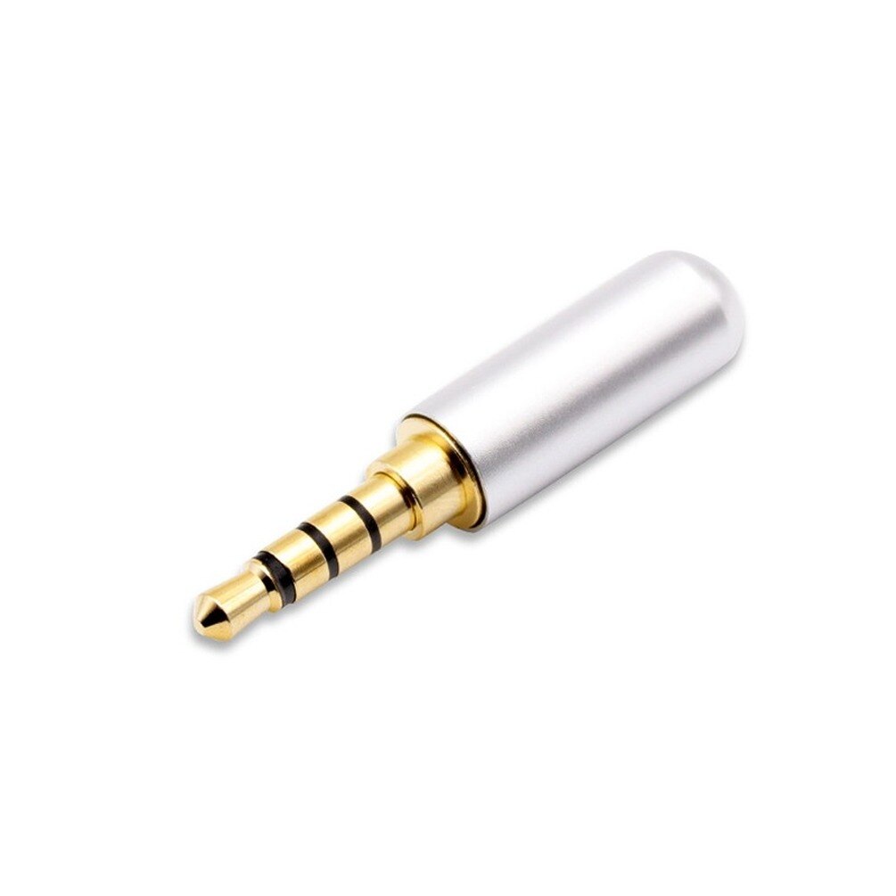 3.5 mm Plug Audio Jack 4 Pole Gold Plated Earphone Adapter Socket for DIY Stereo Headset Earphone Headphone for Repair