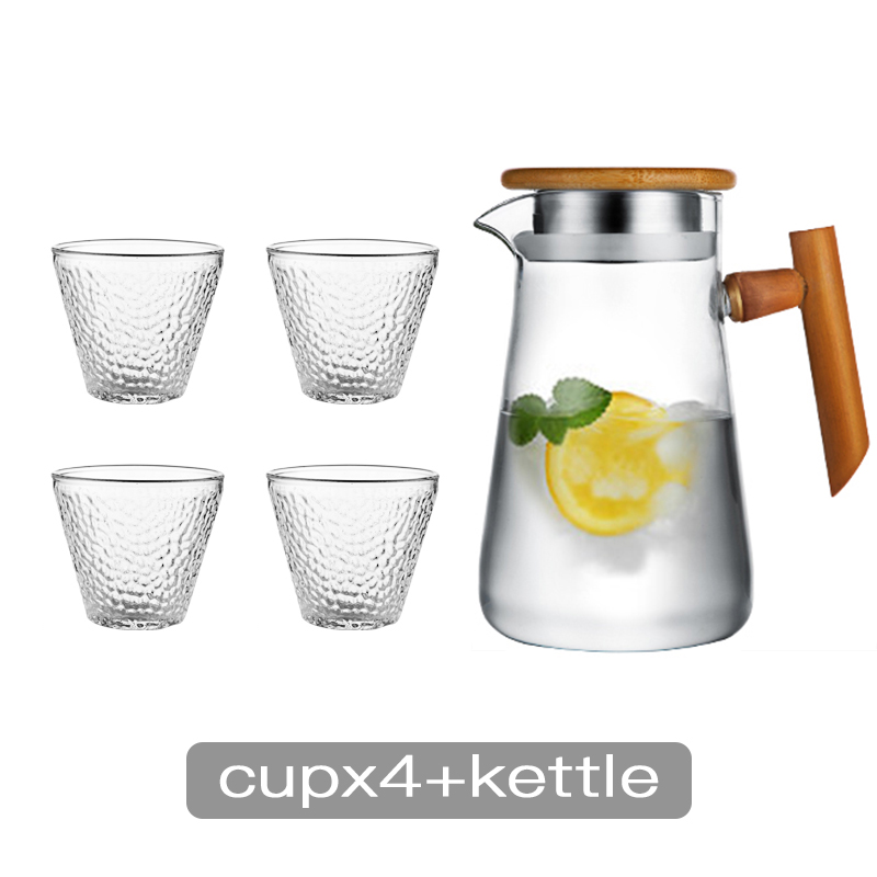 Oneisall waterkoker glazen waterkoker 950ml- delige transparante theepot koffie sapkan met roestvrijstalen zeef functioneel: Pak 2
