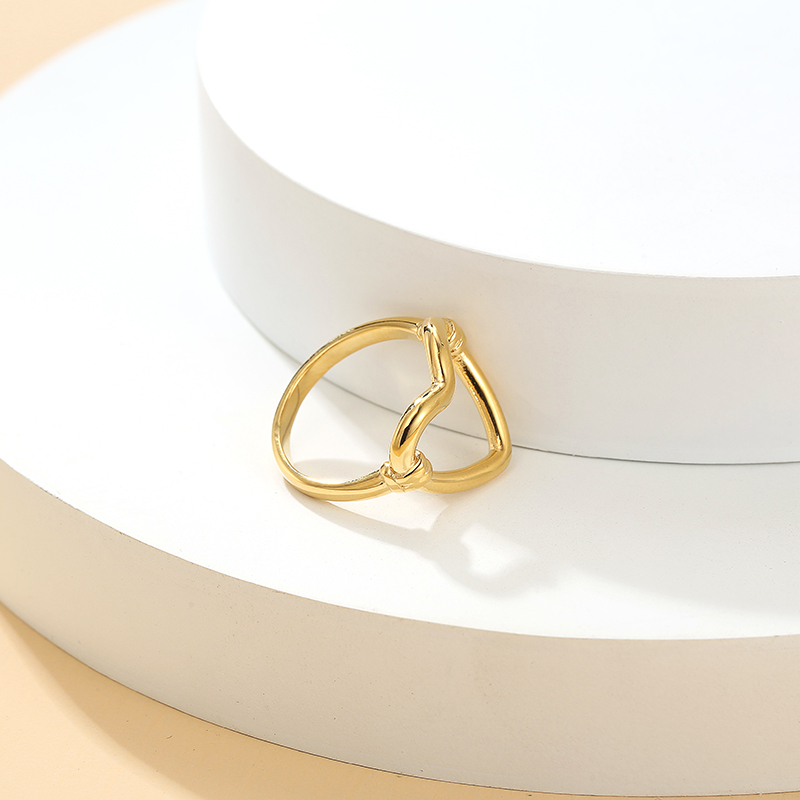 Anello a catena in acciaio inossidabile giapponese anello da donna coreano morbido anello da dito indice personalizzato rosso