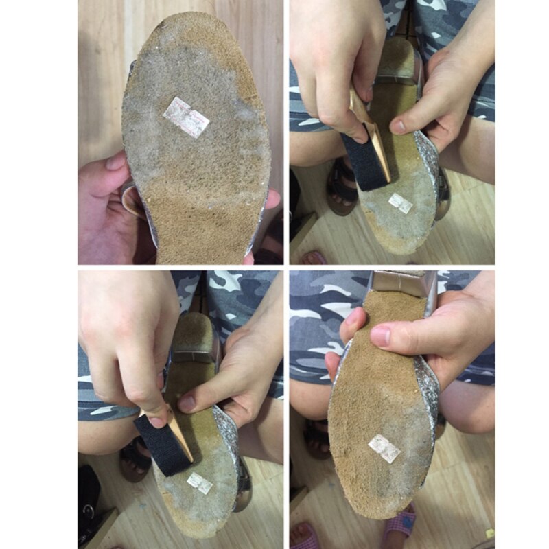 Cepillo limpiador de zapatos de suela de ante y madera, limpiador de Zapatos, zapatillas de Ballet, cepillo de limpieza para calzado