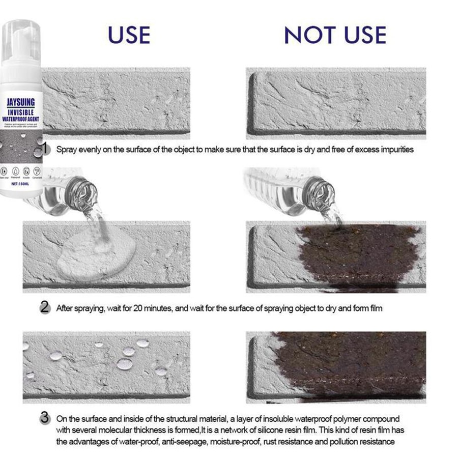 mächtig Versiegelung sprühen Anti Undicht Dicht Mittel Leck-Fangen Dach Reparatur sprühen Wasserdicht Kleber Super Starke Bindung sprühen 150ML