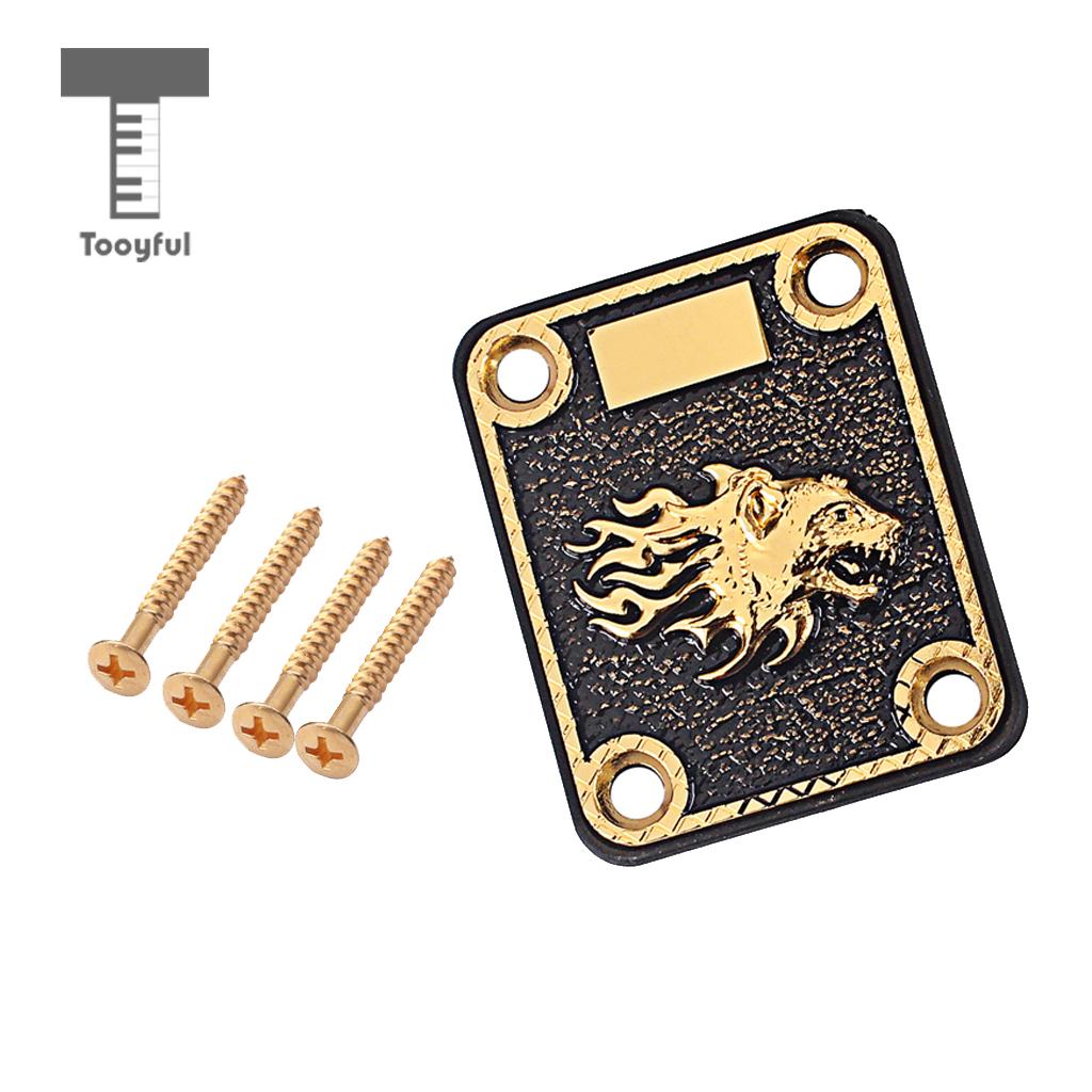 Guitar Neck Reinforcing Plate&Screws for Stratocaster Strat Tele Electric Guitar Parts