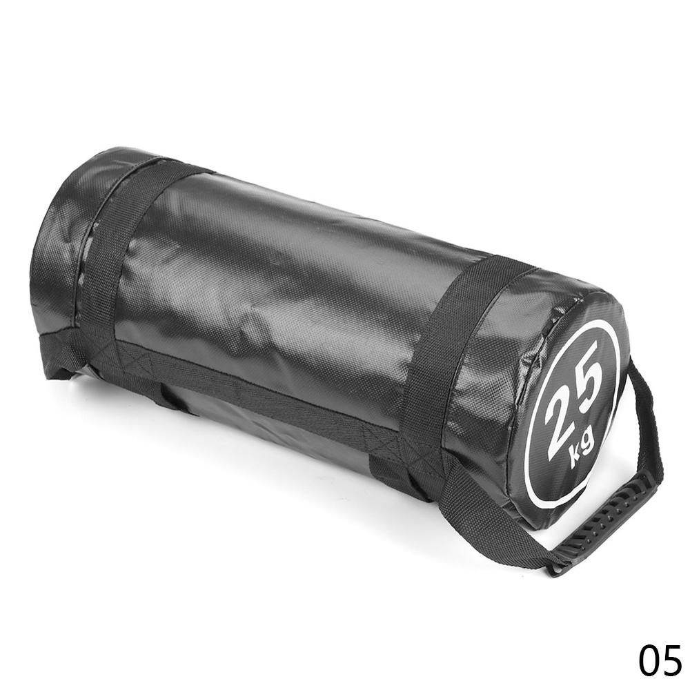 Fitness Sandbag 5-30kg Weight Lifting Sandbag Unfilled Exercise Sandbag for Body Building Gym Sports Muscle Strength Training: Black  25KG
