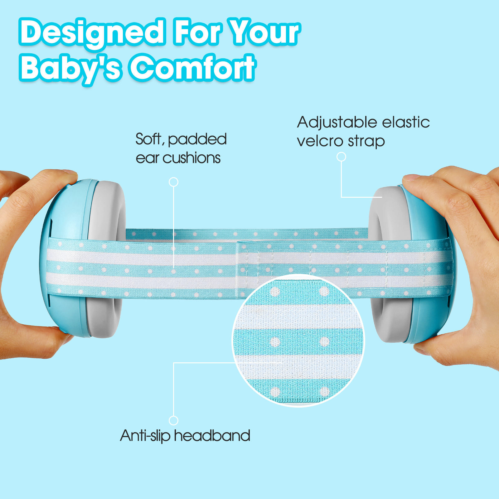 C10 Baby Ear Protection for Newborn Noise Cancelling Headphones for Babies Noise ReductionEarmufs Travel