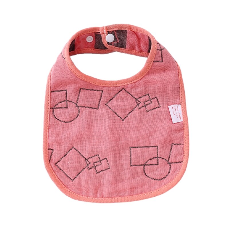Baby Speeksel Handdoek Met Drukknoop Babyvoeding Slabbetjes Voor Jongens Meisjes Baby Bib Ademend Baby Kwijlen Slabbetjes: 09