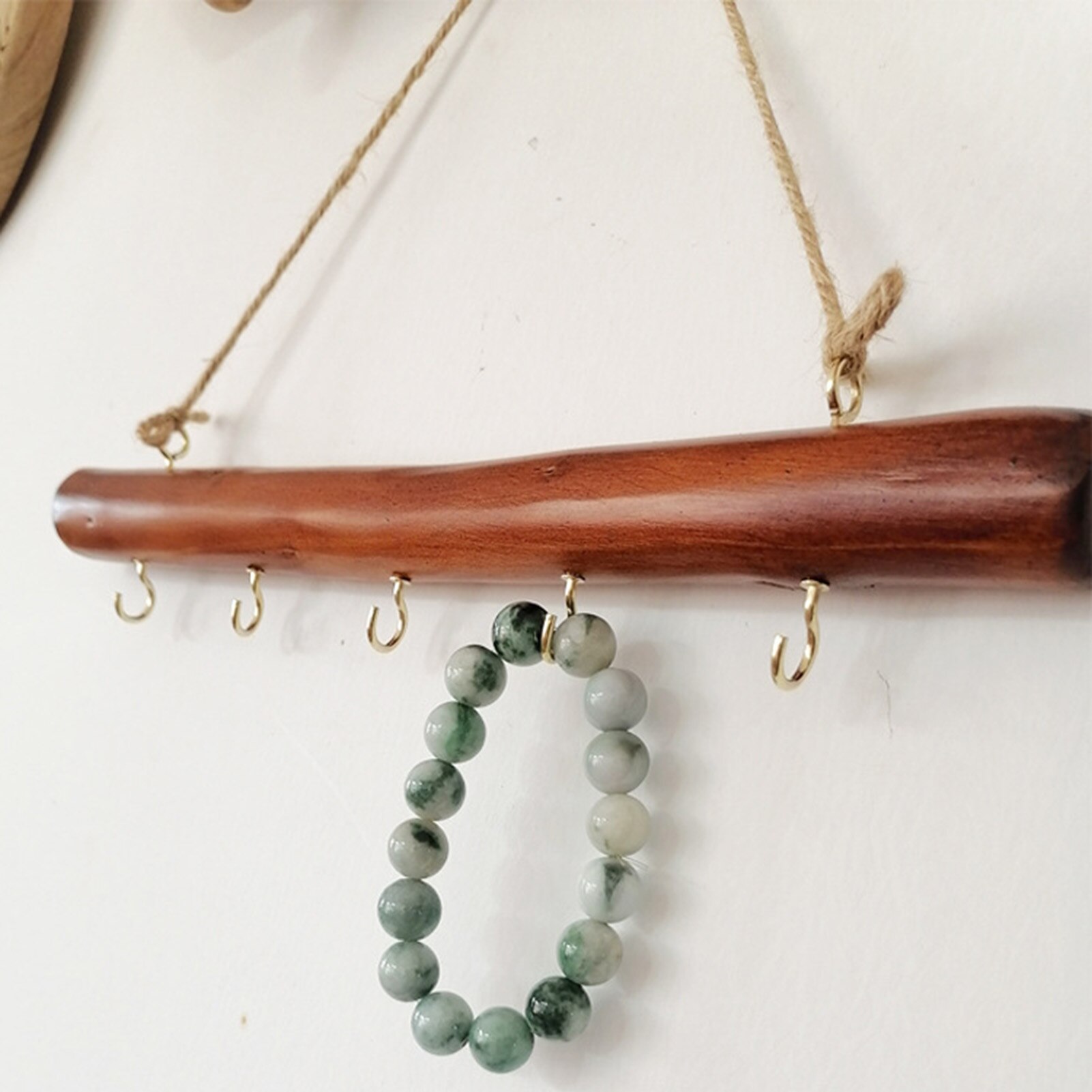 Solid Wooden Decorative Jewelry Hanger Retro Lacquer Hook Innovative Wall Hanging Storage Rack Natural Wood Crabstick