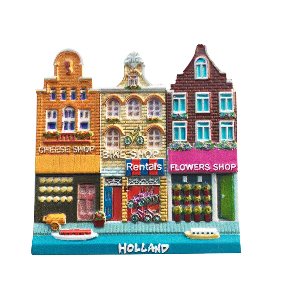 Lychee Amsterdam Nederland Magneet Famouse Stad Koelkast Magnetische Sticker Reizen Souvenirs Home Decoratie