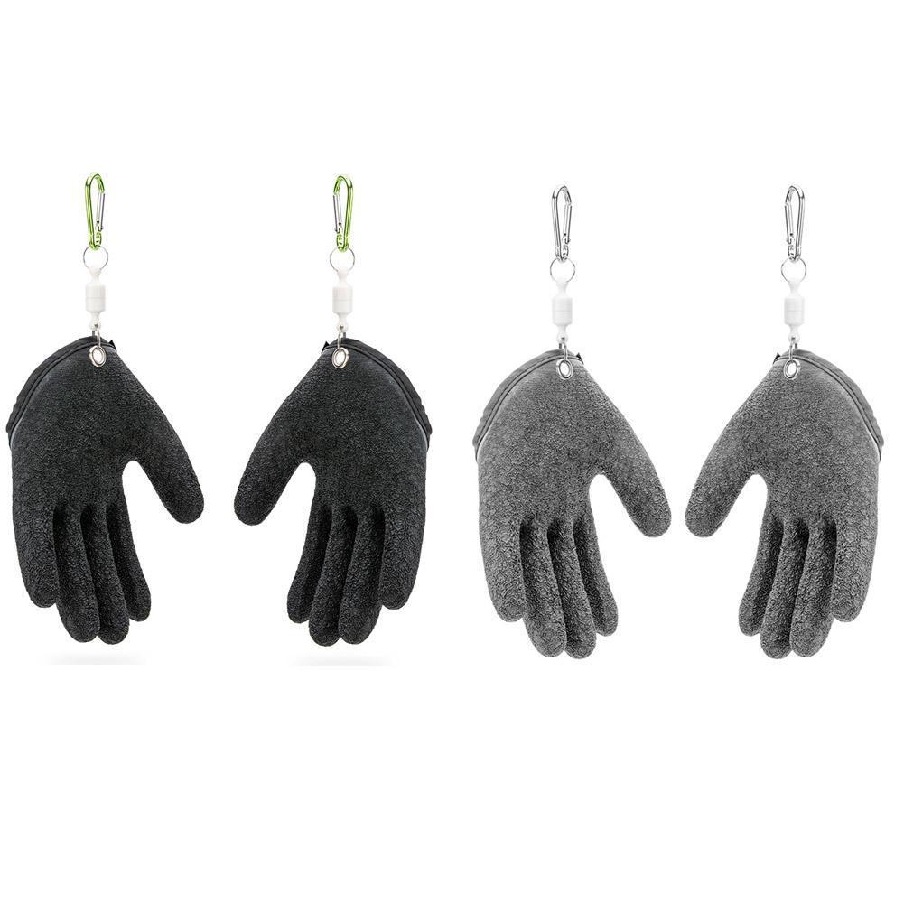 La pesca no-slip guantes de látex anti-puñalada antideslizante y catc de pesca especial Lu guantes Yafei resistente al agua engrosada J7U1
