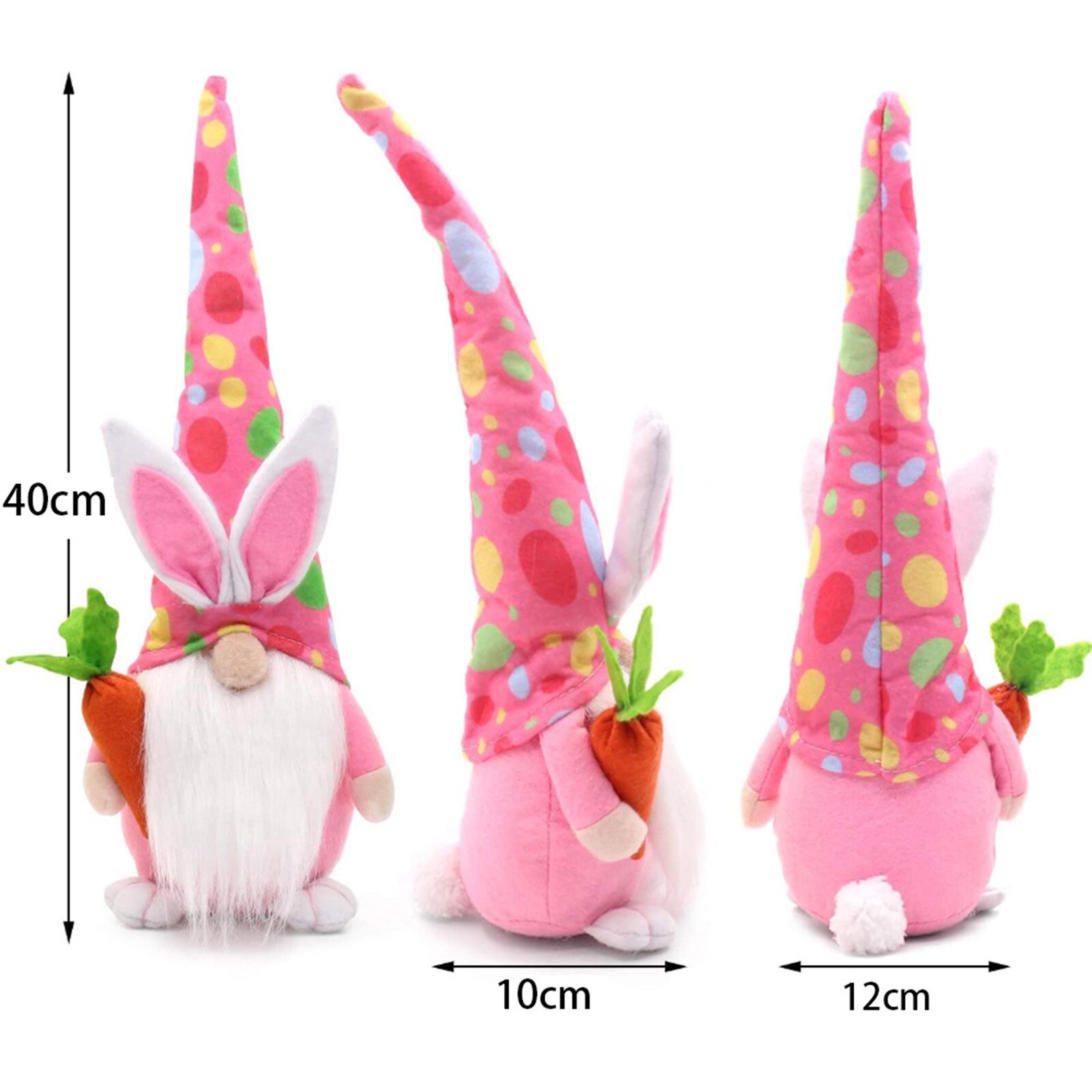 Easter Bunny Carrot Dwarf Faceless Doll Decoration Home Decorations 3pcs Simulation Decoration Home Party Accessories
