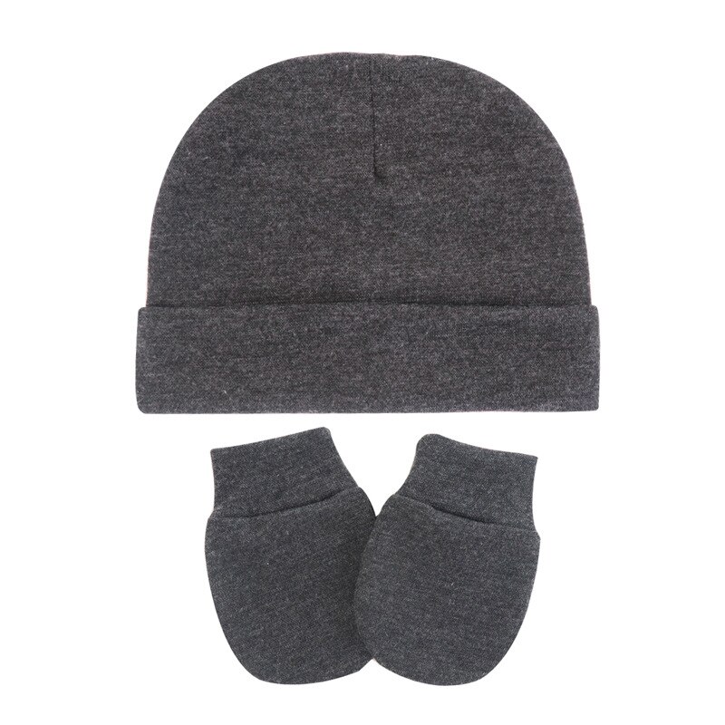 Newborn Winter Hat Gloves Set Boy Girl Warm Cotton Kids Beanies Stuff Children Accessories Baby Bonnet Babies Photography Props: E219592