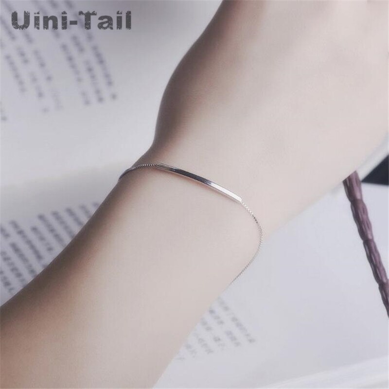 Uini-Tail style simple and simple cross pattern female 925 sterling silver jewelry wild jewelry bracelet GN422