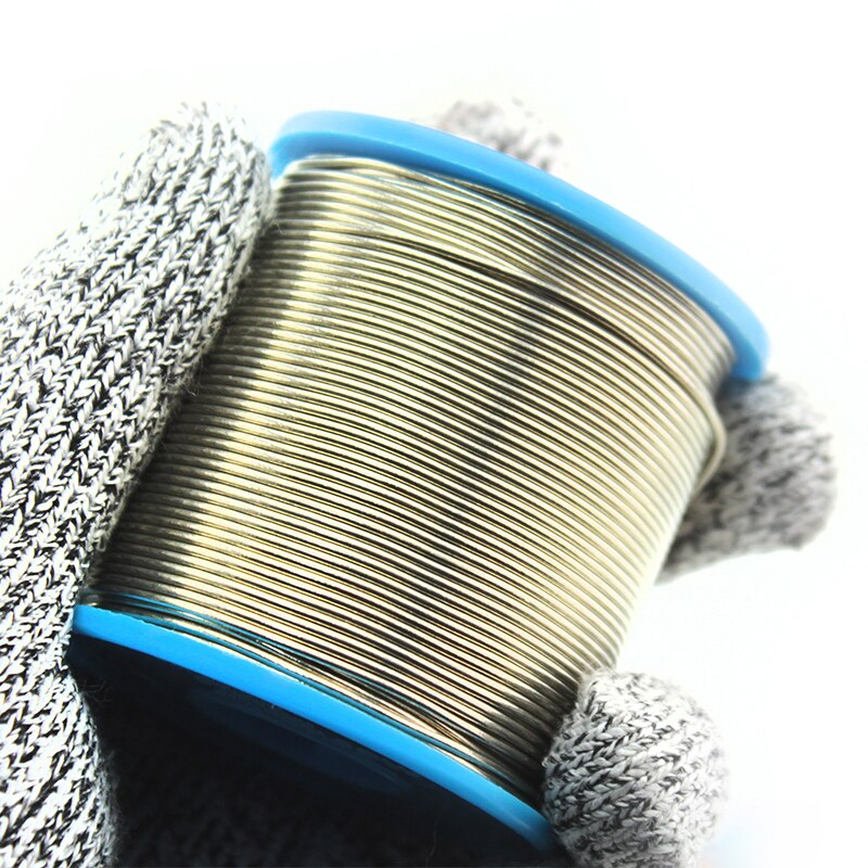 HBD-366-Alambre de soldadura de baja temperatura, punto de fusión de 0,3 grados, sn42 % Bi58 %, sin plomo, 0,4/0,5/0,6/0,8mm/210mm, 40g