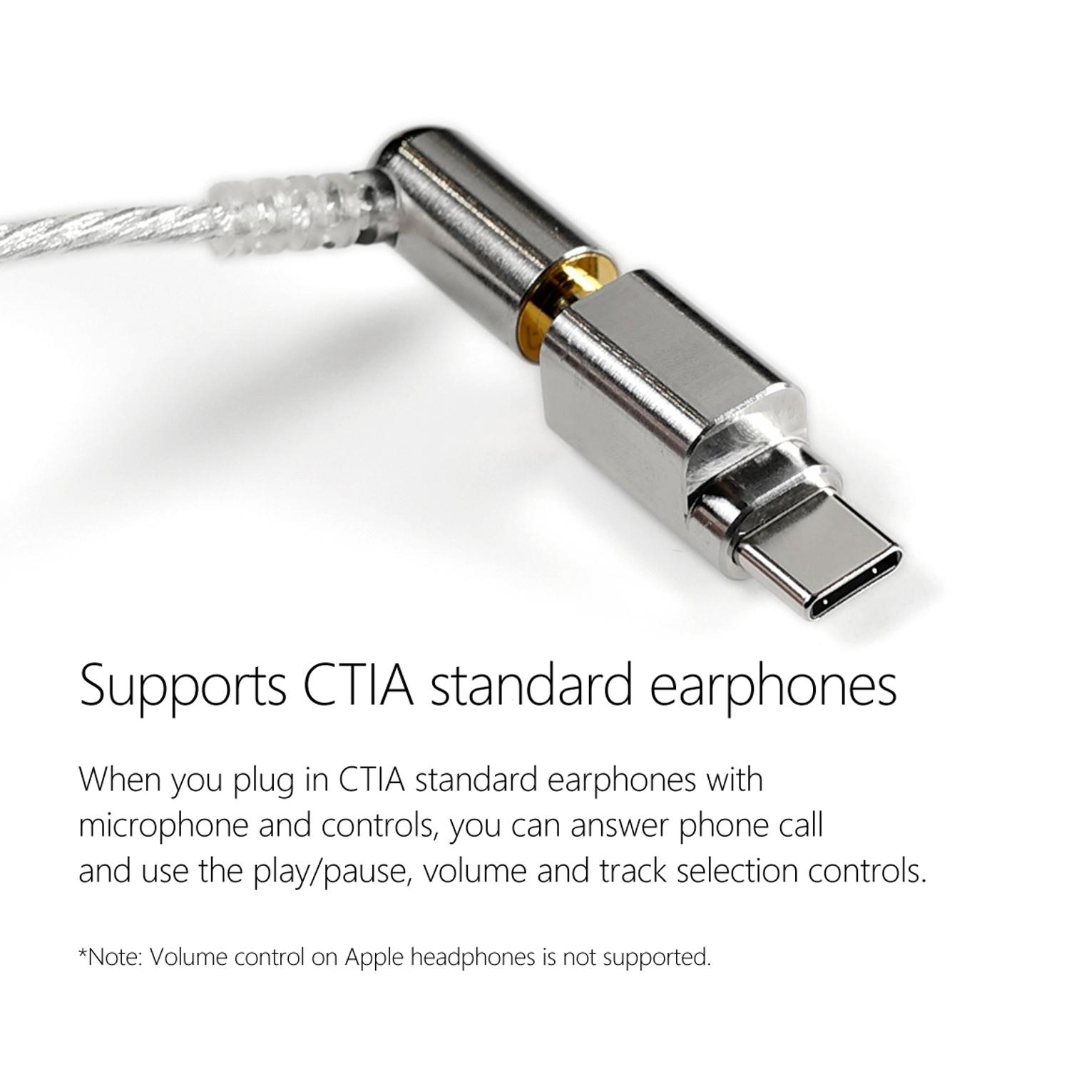 DD ddHiFi TC35B USB type-C to Jack 3.5mm Cable Adapter & Decode For Android mobile phone 384kHz/32bit